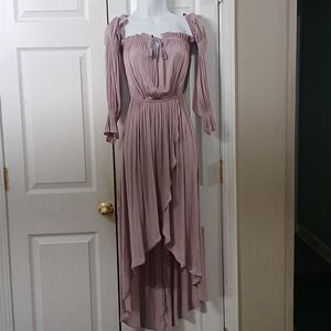 Forever 21 Contemporary Lavender Wrap-type Dress satin feel Sz XS NWOT